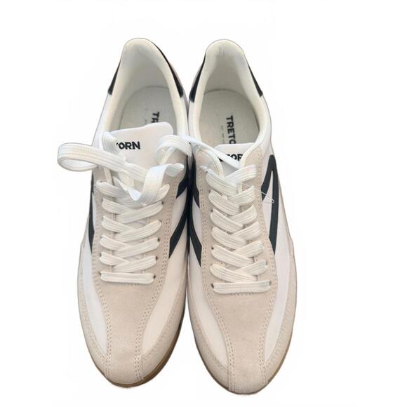 Tretorn Shoes - Tretorn Classic White and Green Sneakers